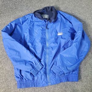 Vtg Pepsi Cola Jacket Adult XL Blue Top Gear Fleece Lined Nylon Bomber Men